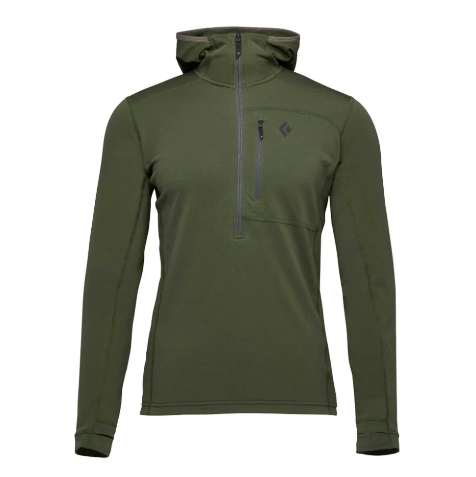 Fleece^Black Diamond Men's Coefficient Quarter Zip Fleece Hoody