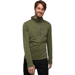 Fleece^Black Diamond Men's Coefficient Quarter Zip Fleece Hoody