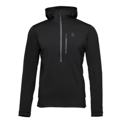 Fleece^Black Diamond Men's Coefficient Quarter Zip Fleece Hoody