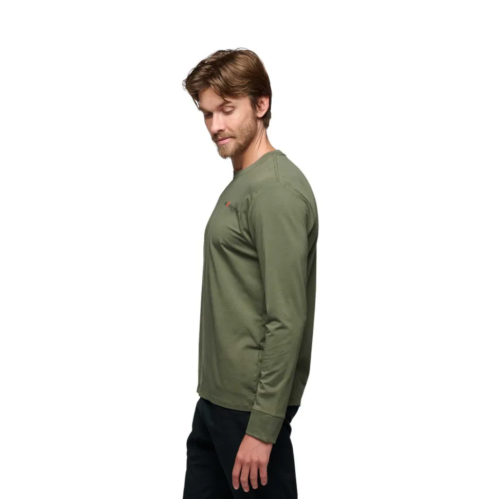 Hallenklettern^Black Diamond Men's Heritage Wordmark Long Sleeve Tee